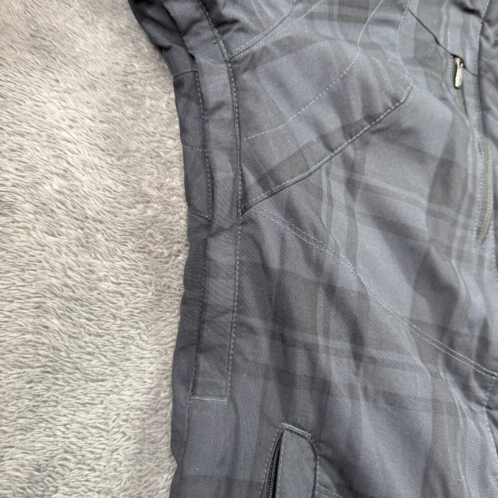 Columbia Whirlibird Jacket Interchange 3 In 1 Black Plaid Omni Heat Womens S Ski - Picture 10 of 12